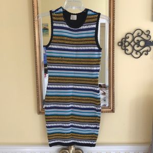 TORN BY RONNY KOBO Texture Print Dress